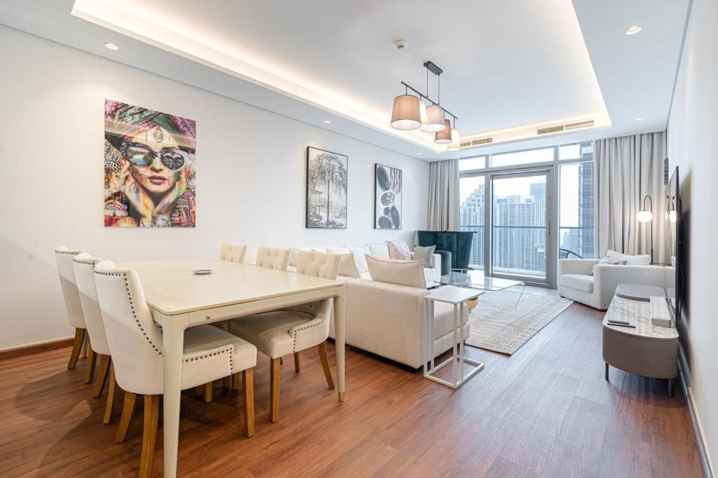 Paramount Midtown Luxury 2 Bedroom With Full Burj-Khalifa View Dubai Eksteriør bilde